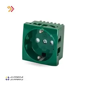 پریز برق طرح آلمانی 45x45 سبز (DN-PG-4545) دانوب