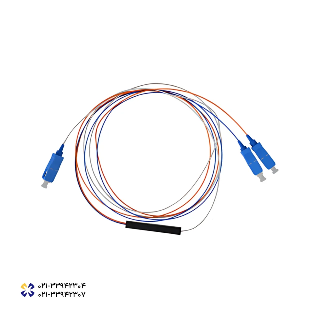 اسپلیتر فیبر نوری 1 به 2 PLC Splitter SC/UPC 1M