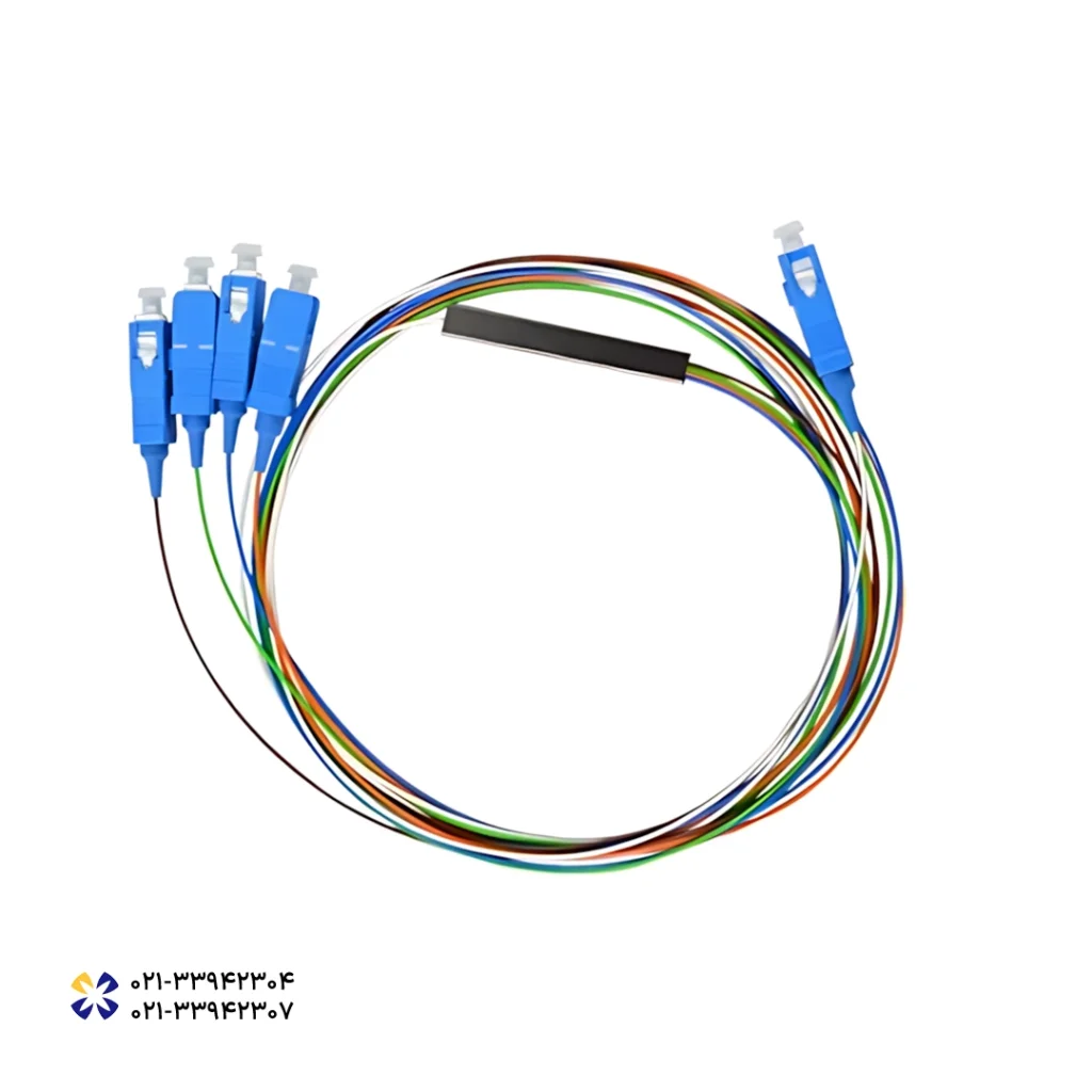 اسپلیتر فیبر نوری 1 به 4 PLC Splitter SC/UPC 1M